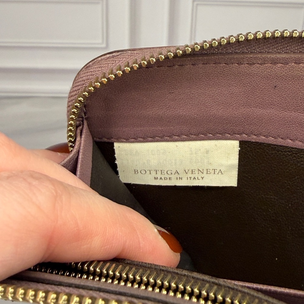 Bottega Veneta Brown Intrecciato Nappa Leather Long Zip Wallet w/ Box - Picture 11 of 12